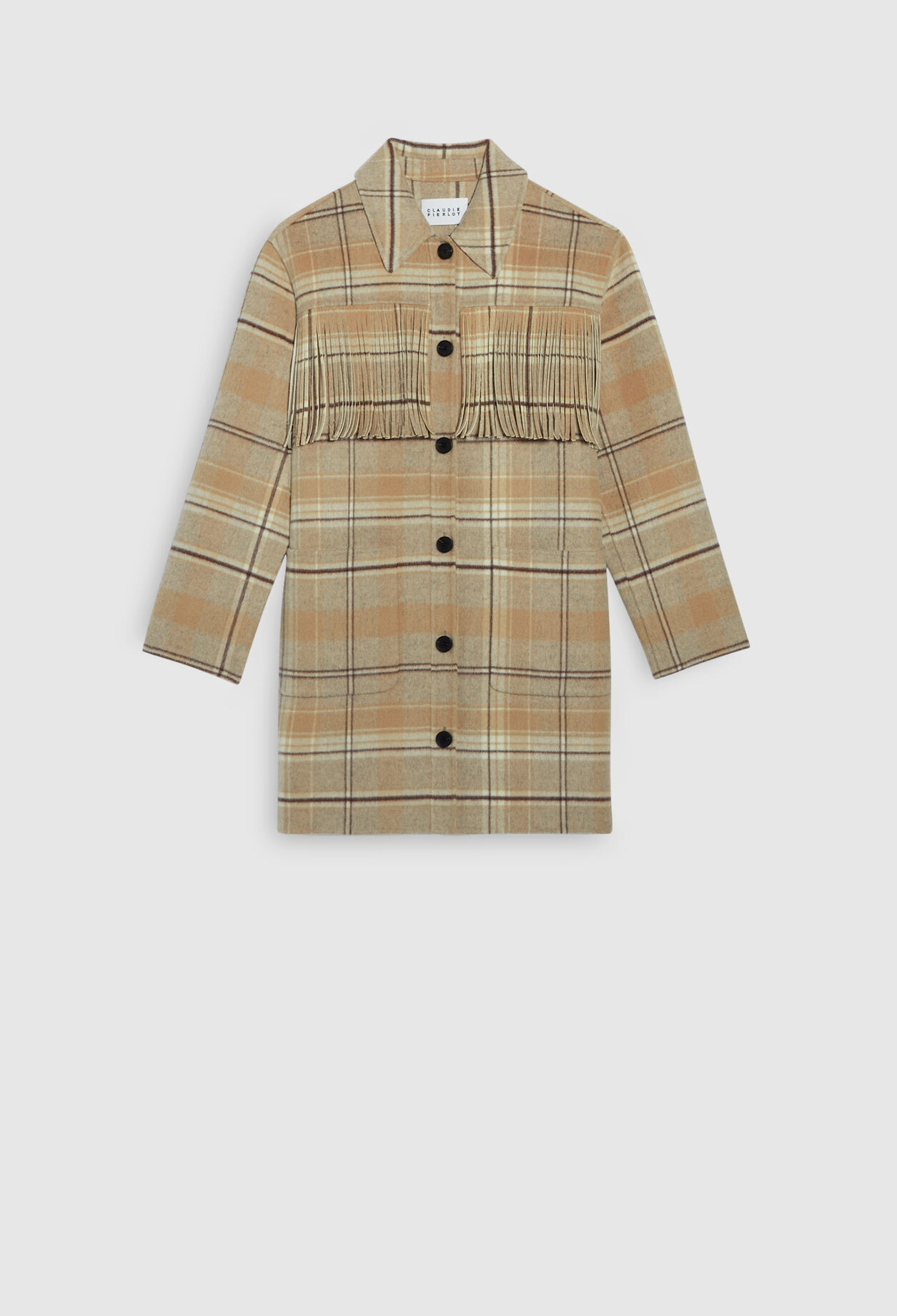 Chaqueta a cuadros oversize