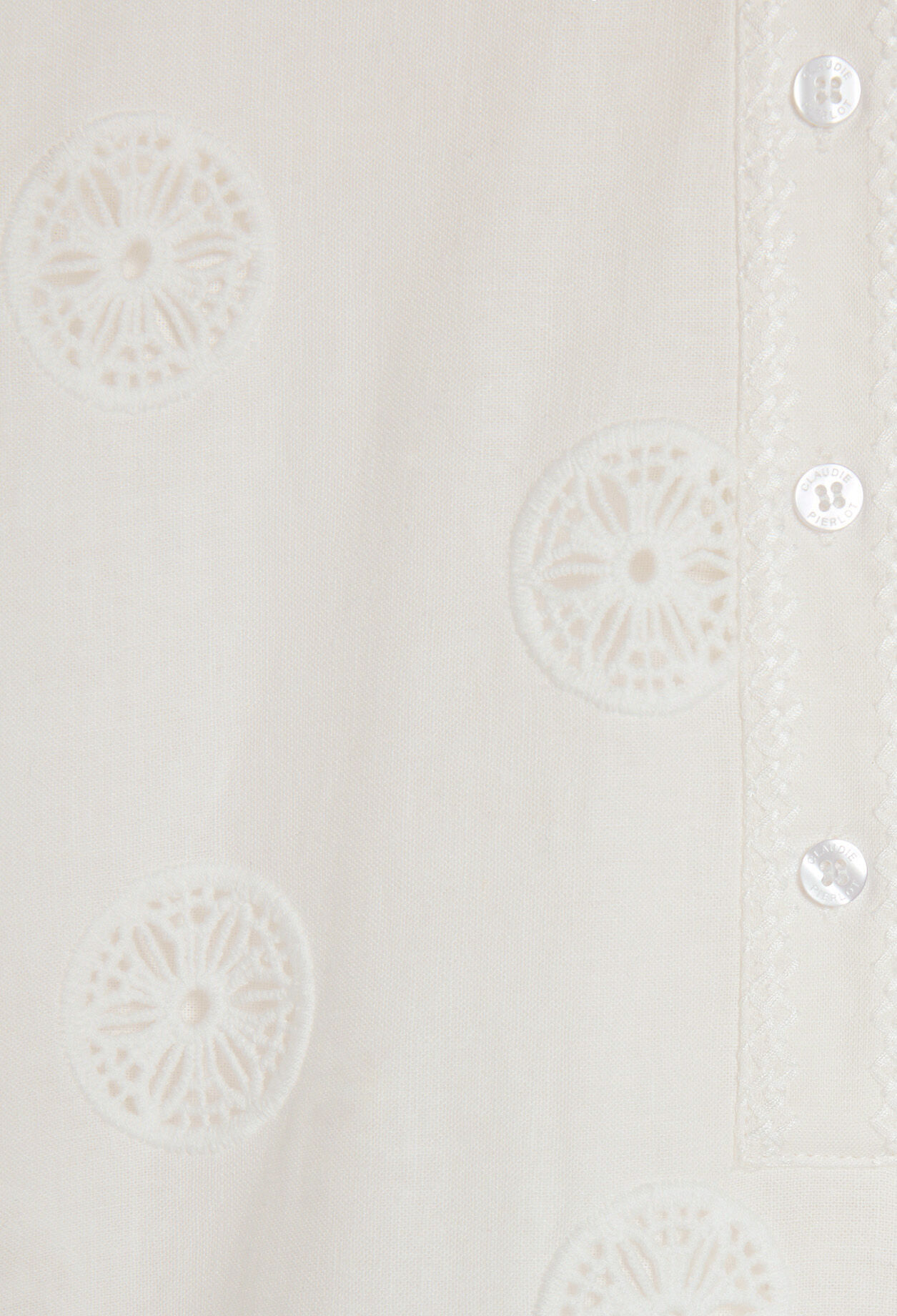 Blusa de manga larga y cuello polo