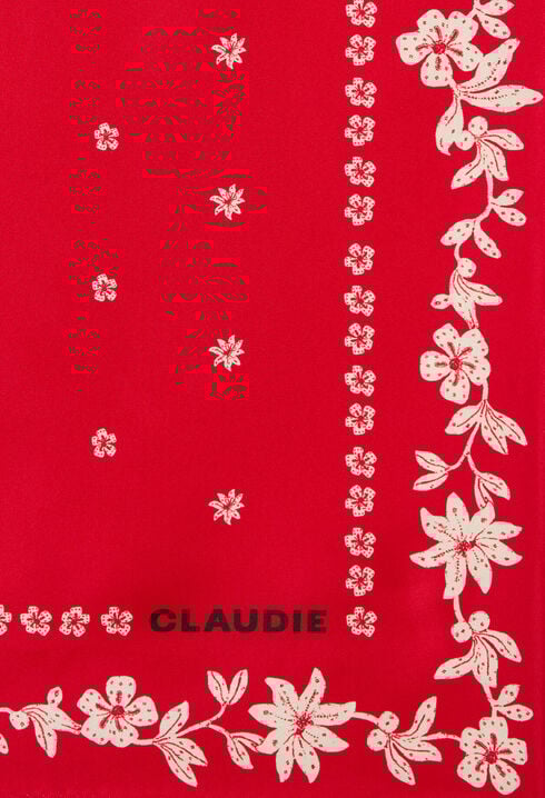 Pa&ntilde;uelo cuadrado rojo