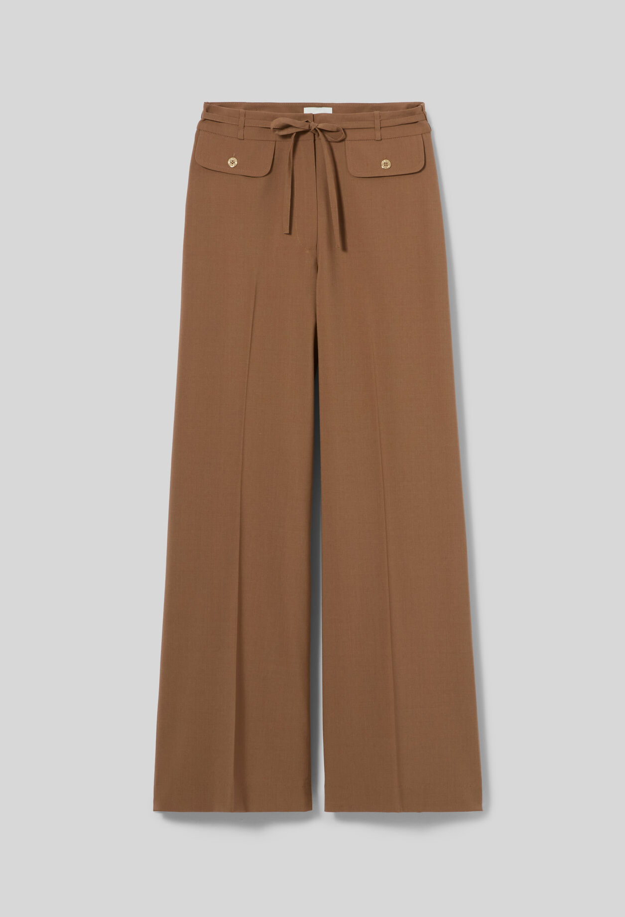 Pantal&oacute;n ancho mezcla de lana