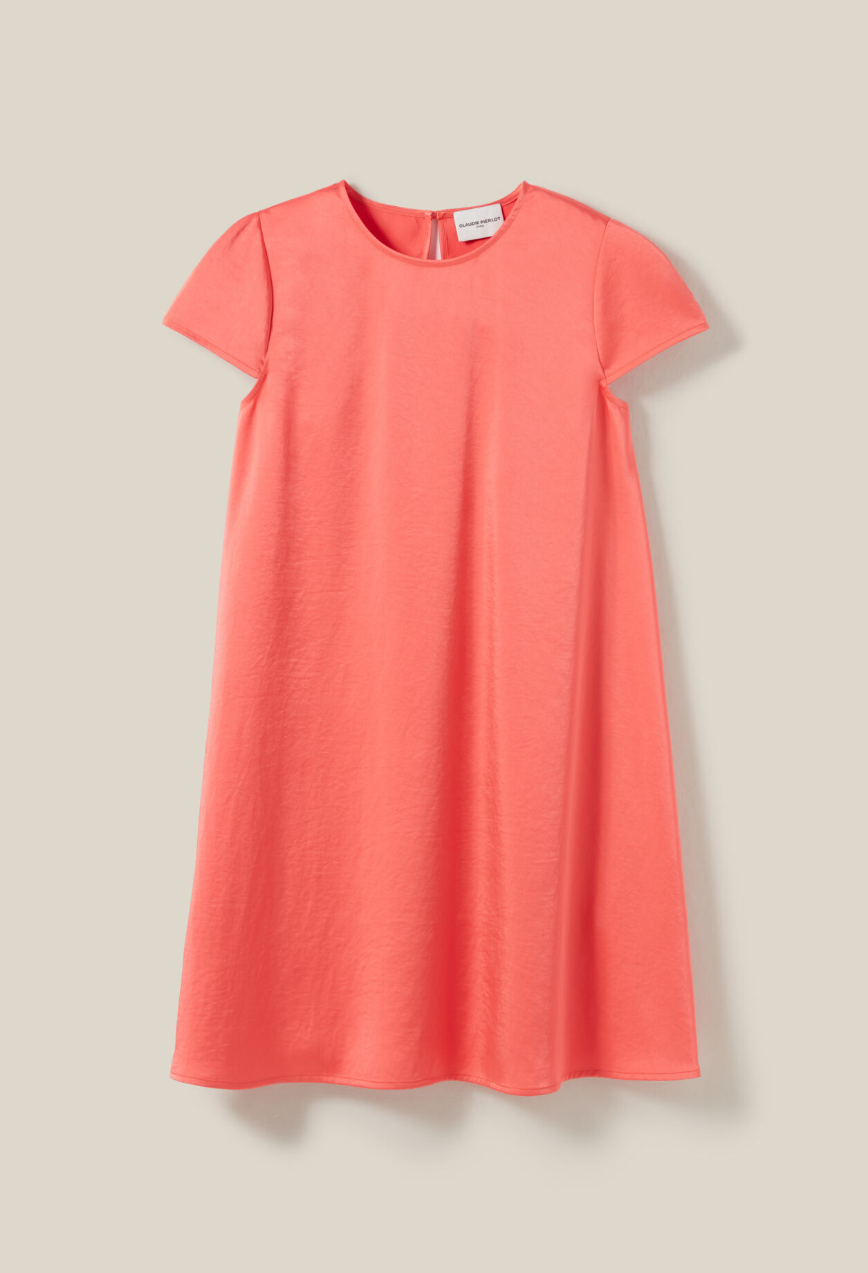 Vestido corto babydoll mandarina