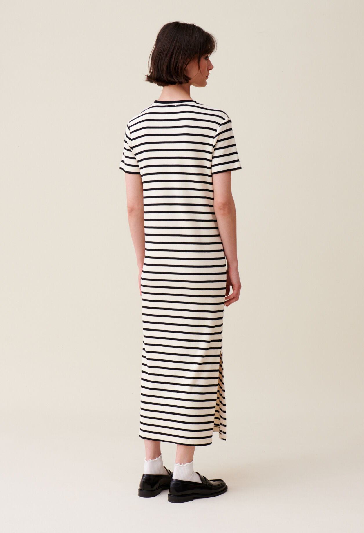 Vestido Jean Toto a rayas midi