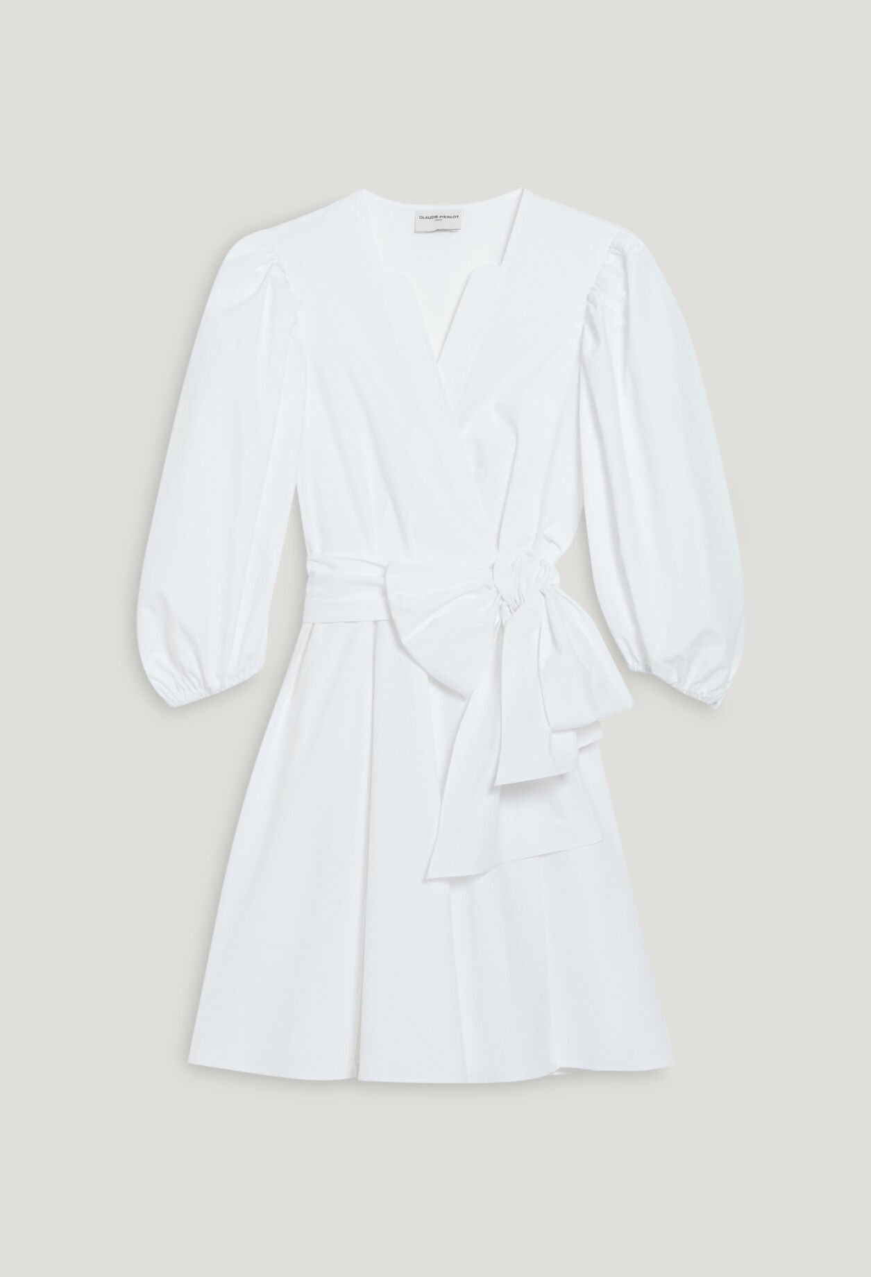 Vestido corto cruzado