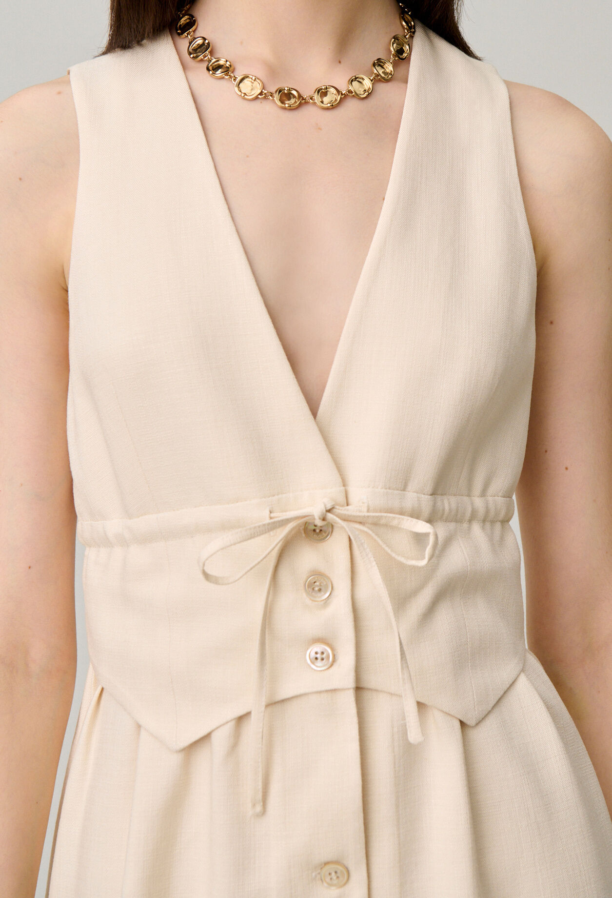 Vestido corto tipo chaqueta