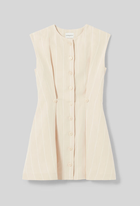 Vestido corto sin mangas