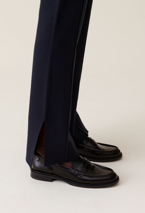 Pantalón tejido azul marino