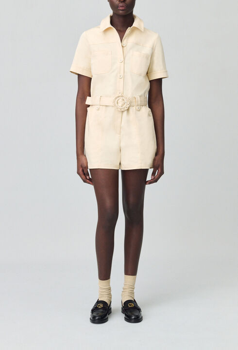 Mono corto estilo camisa
