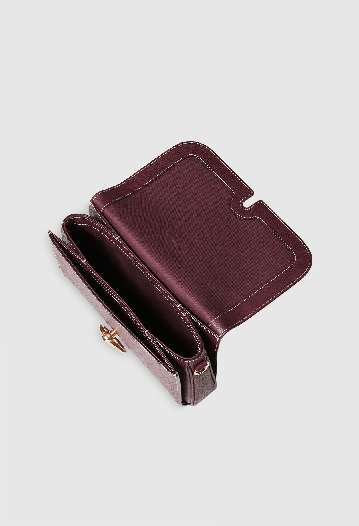 Bolso burdeos hombrocuero