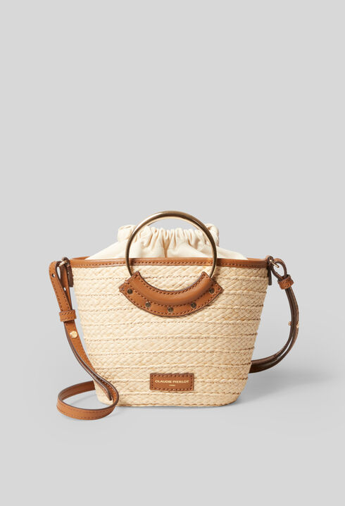 Bolso pequeño mimbre trenzado