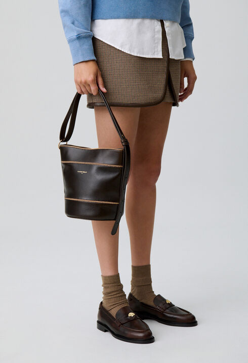 Bolso bombonera Solveig de cuero