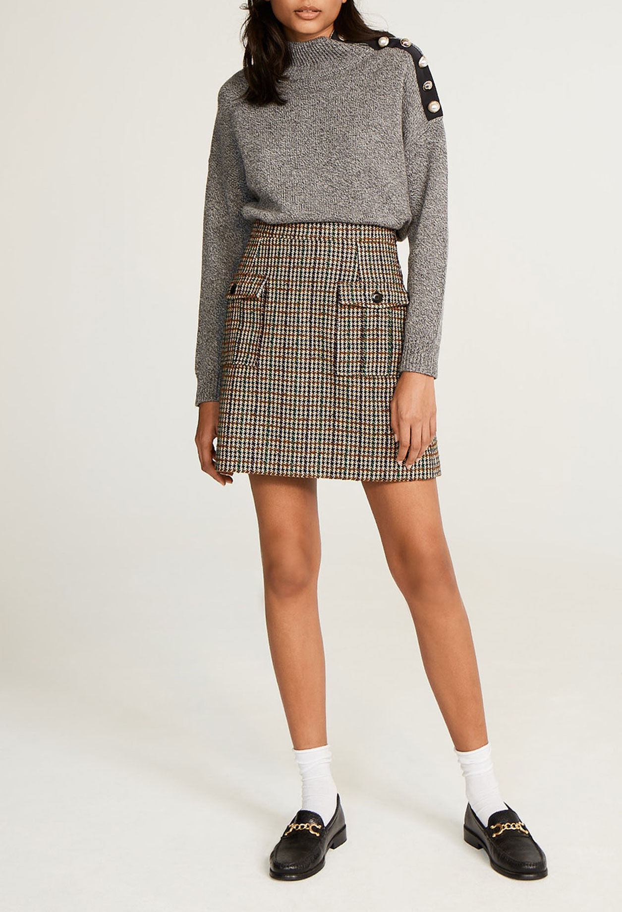 Falda de tweed