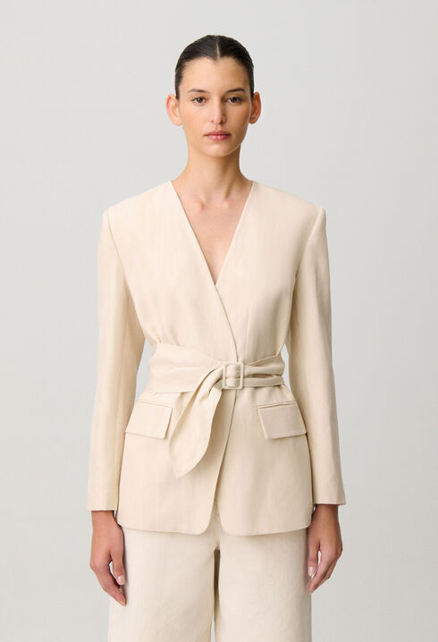 Chaqueta sastre cuello kimono