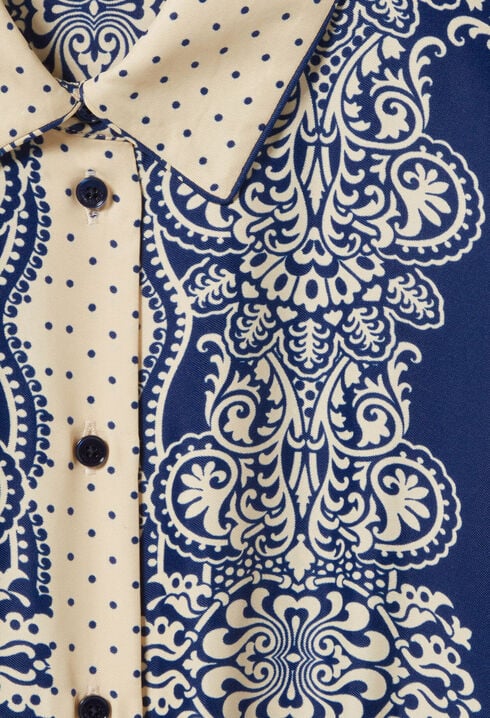 Vestido largo estampado