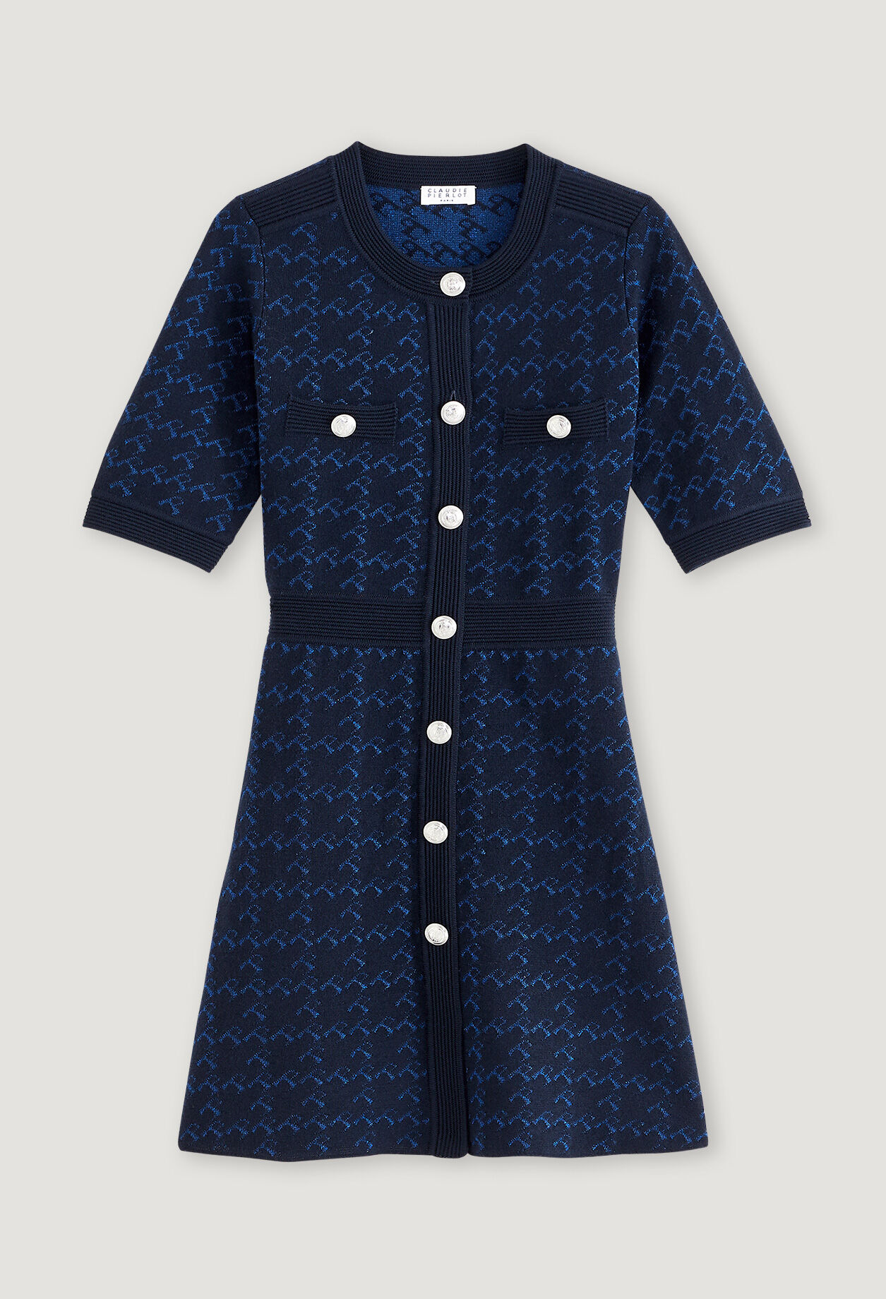 Vestido corto de punto