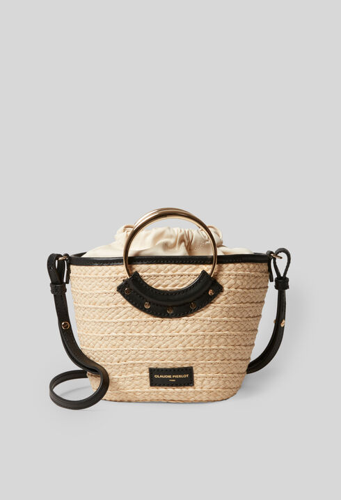 Bolso pequeño mimbre trenzado