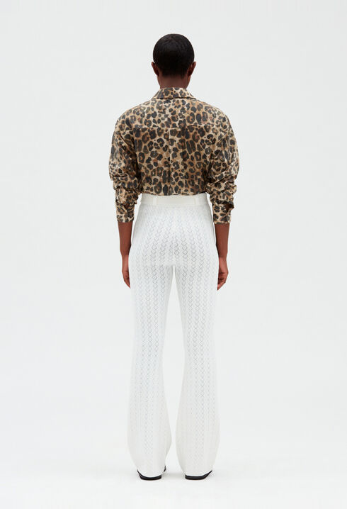 Pantalón de punto crudo