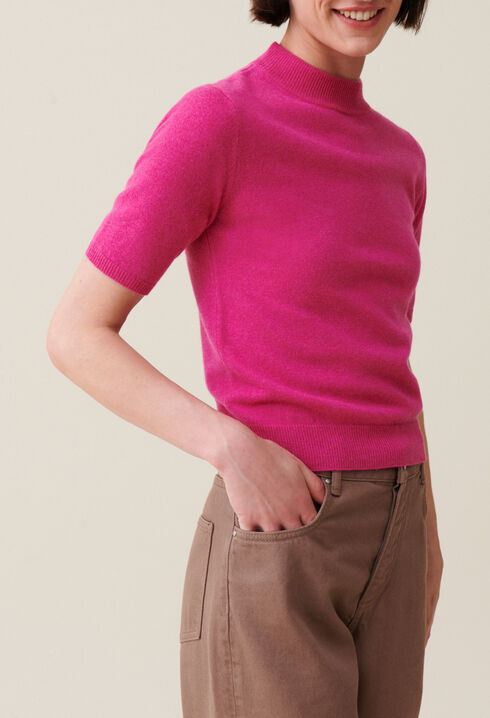 Jersey de lana cuello alto