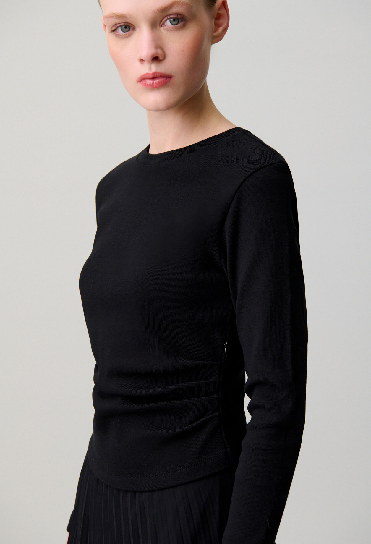 Vestido camiseta bimateria