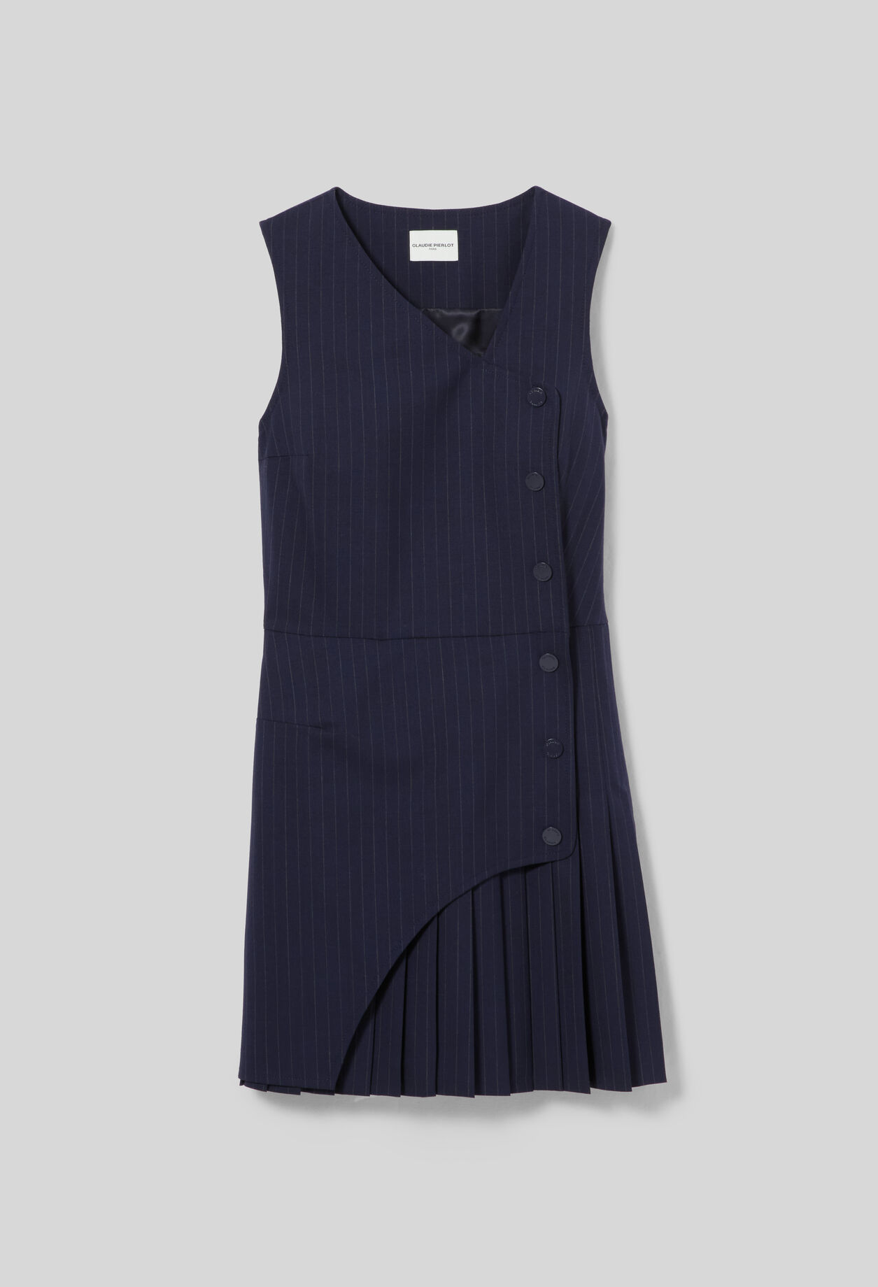 Vestido corto sin mangas