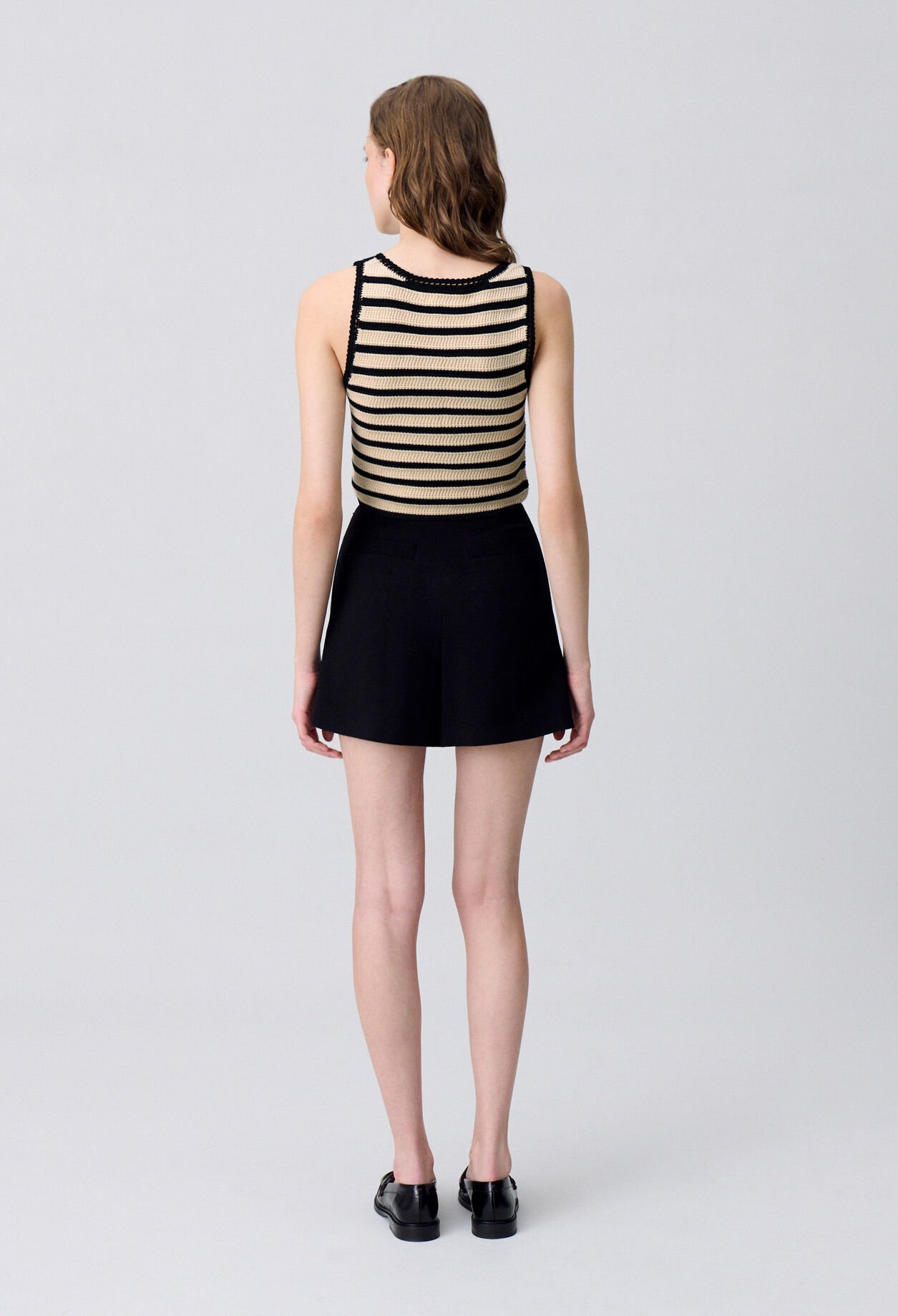 Top de crochet a rayas