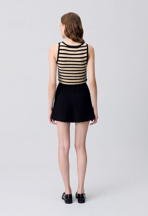 Top de crochet a rayas