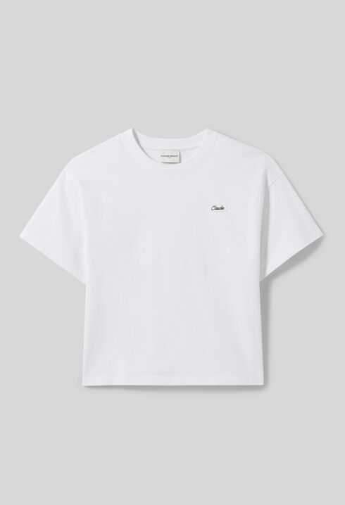Camiseta de algodón de corte amplio
