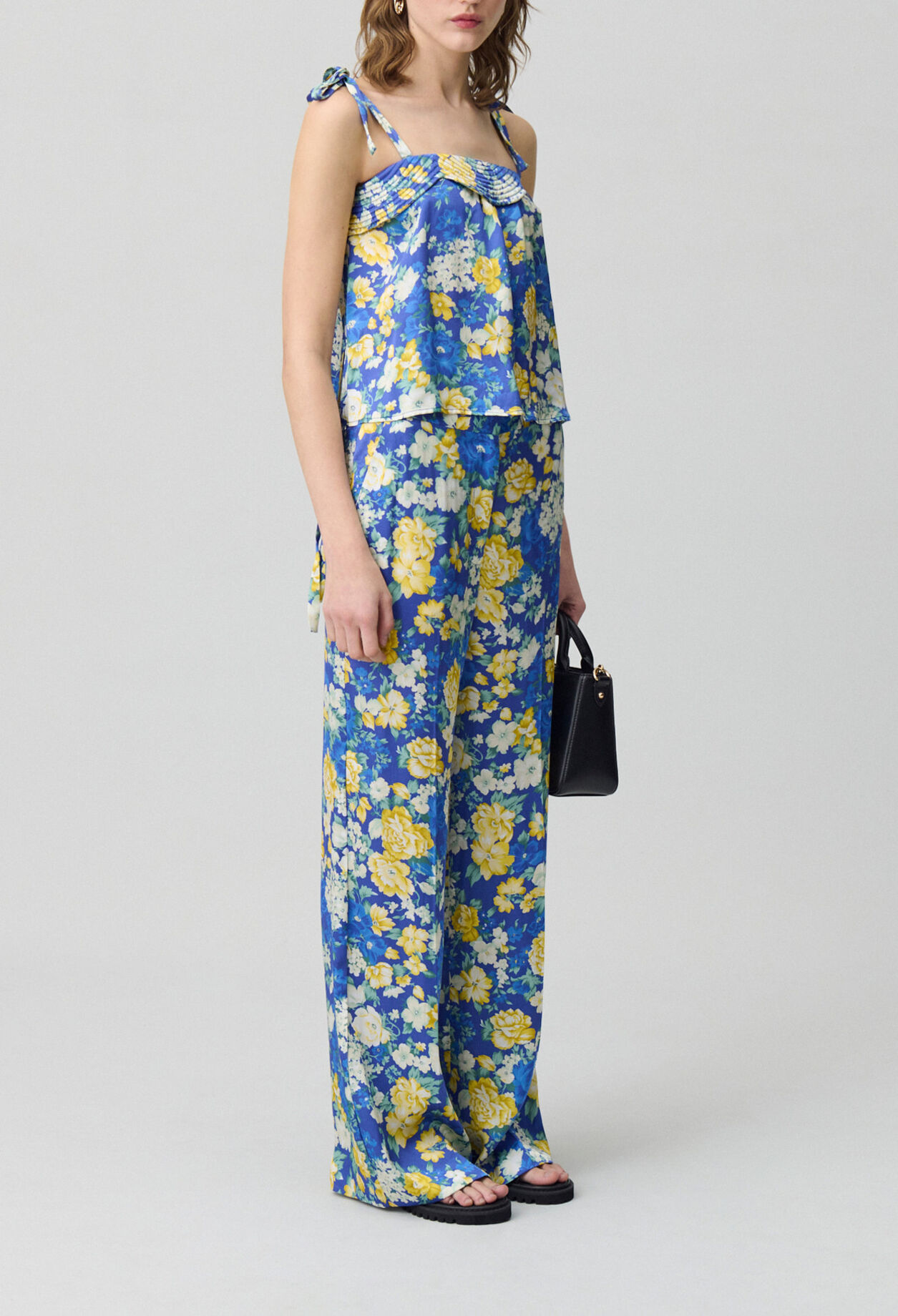 Top estampado con tirantes
