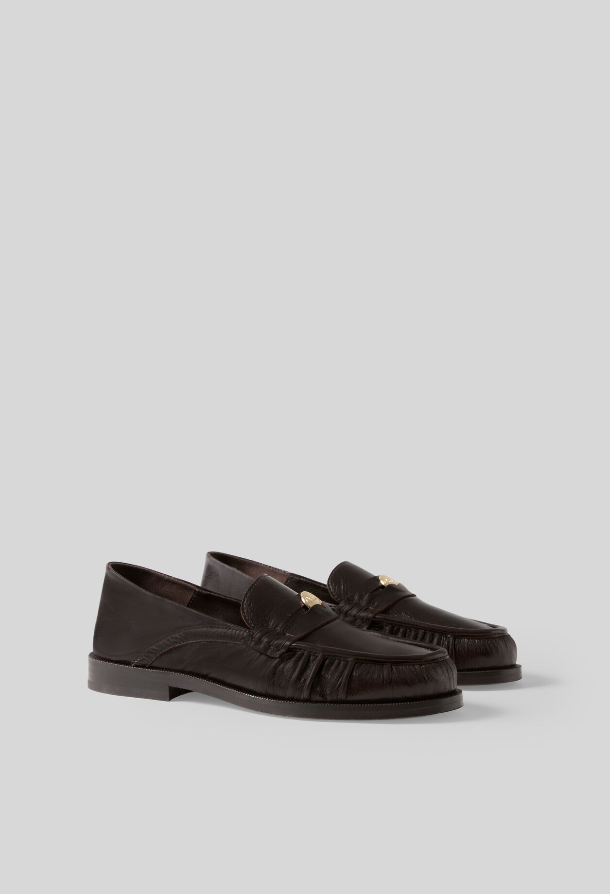 Mocasines de piel charol