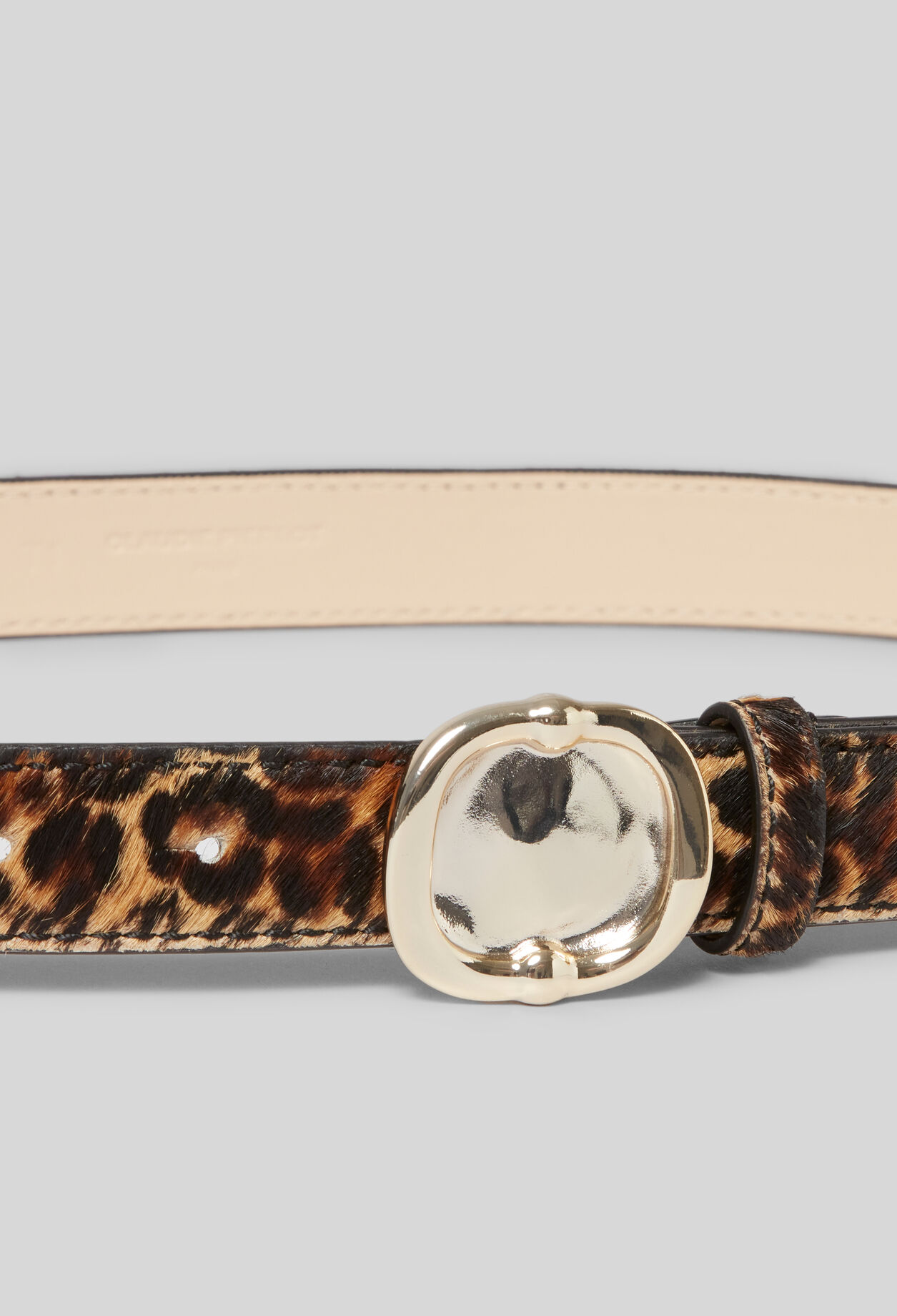 Cinturón piel leopardo