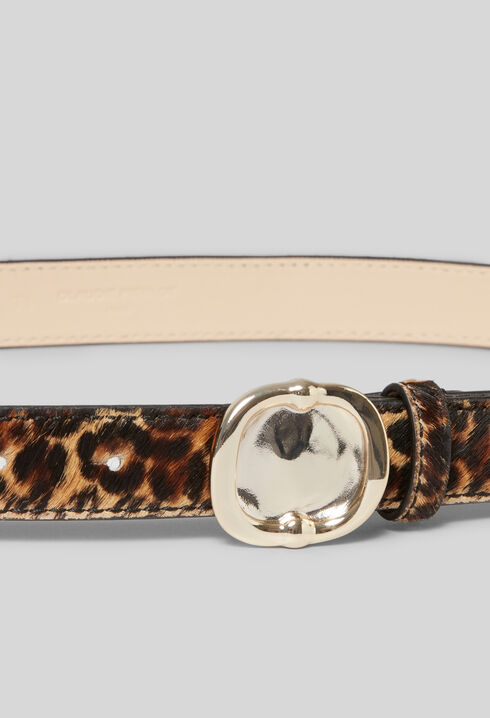Cinturón piel leopardo