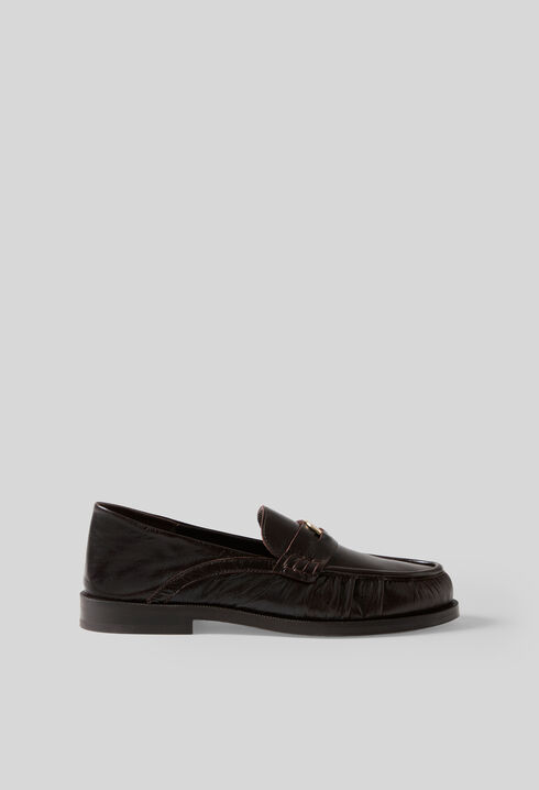 Mocasines de piel charol