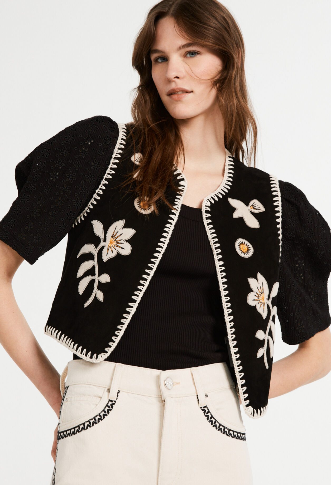 Chaqueta de piel de cabra