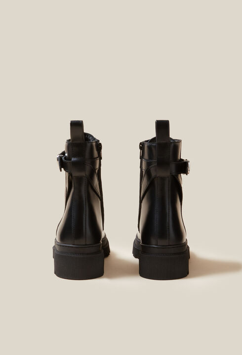 Botas militares de cuero