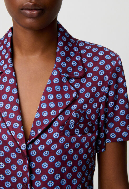 Camisa corta estampada