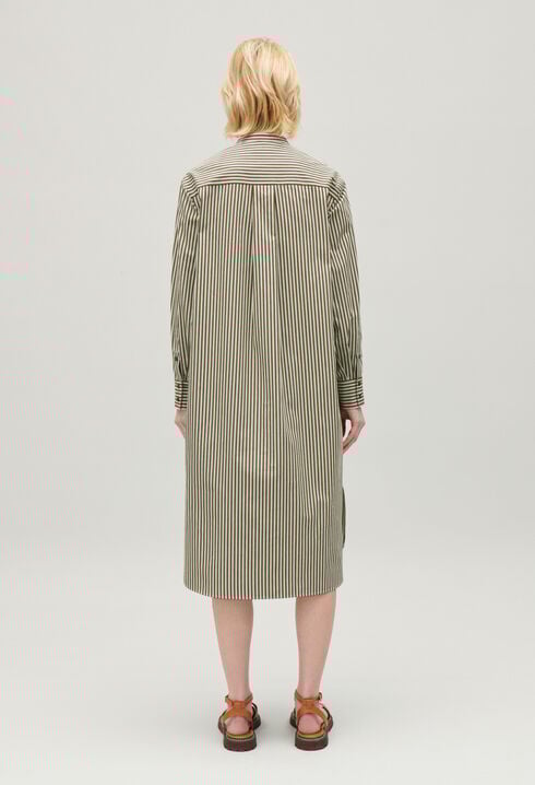 Vestido largo a rayas verdes