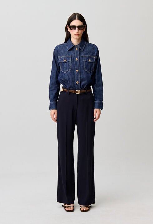 Pantal&oacute;n de traje recto