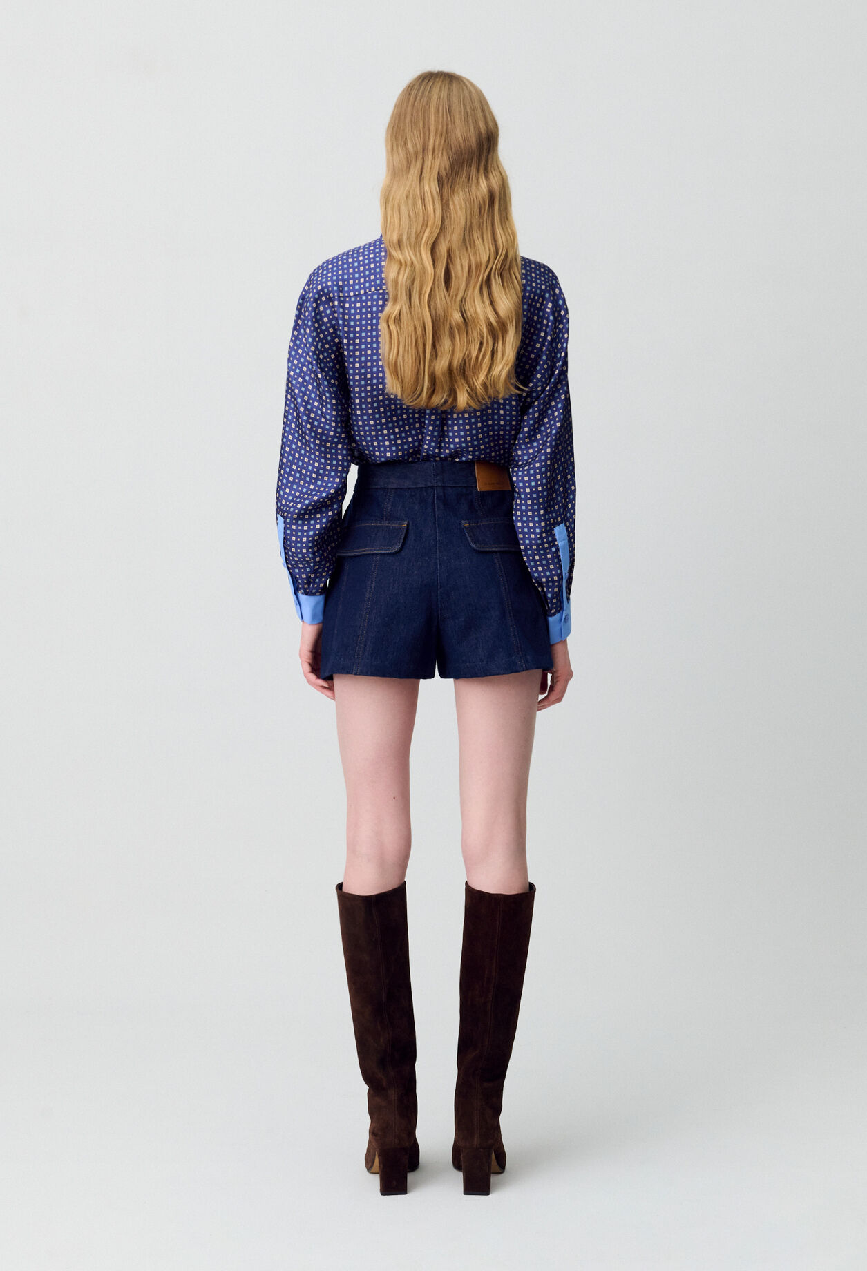 Short corto de denim bruto