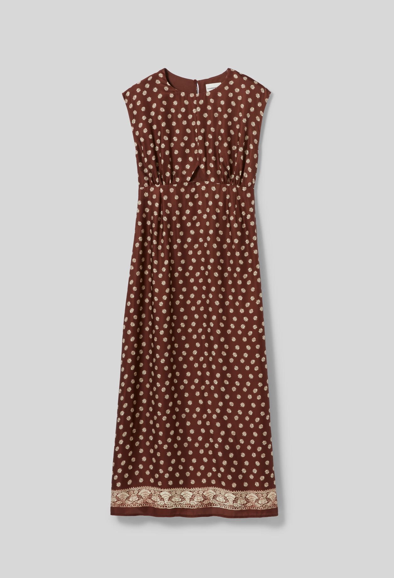 Vestido largo estampado