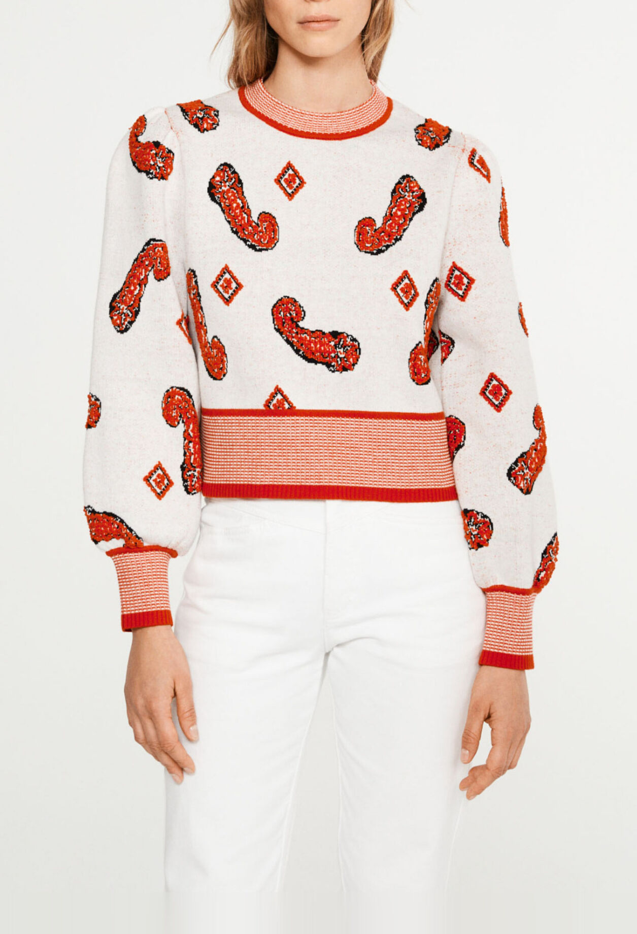 Jersey con estampado de cachemira