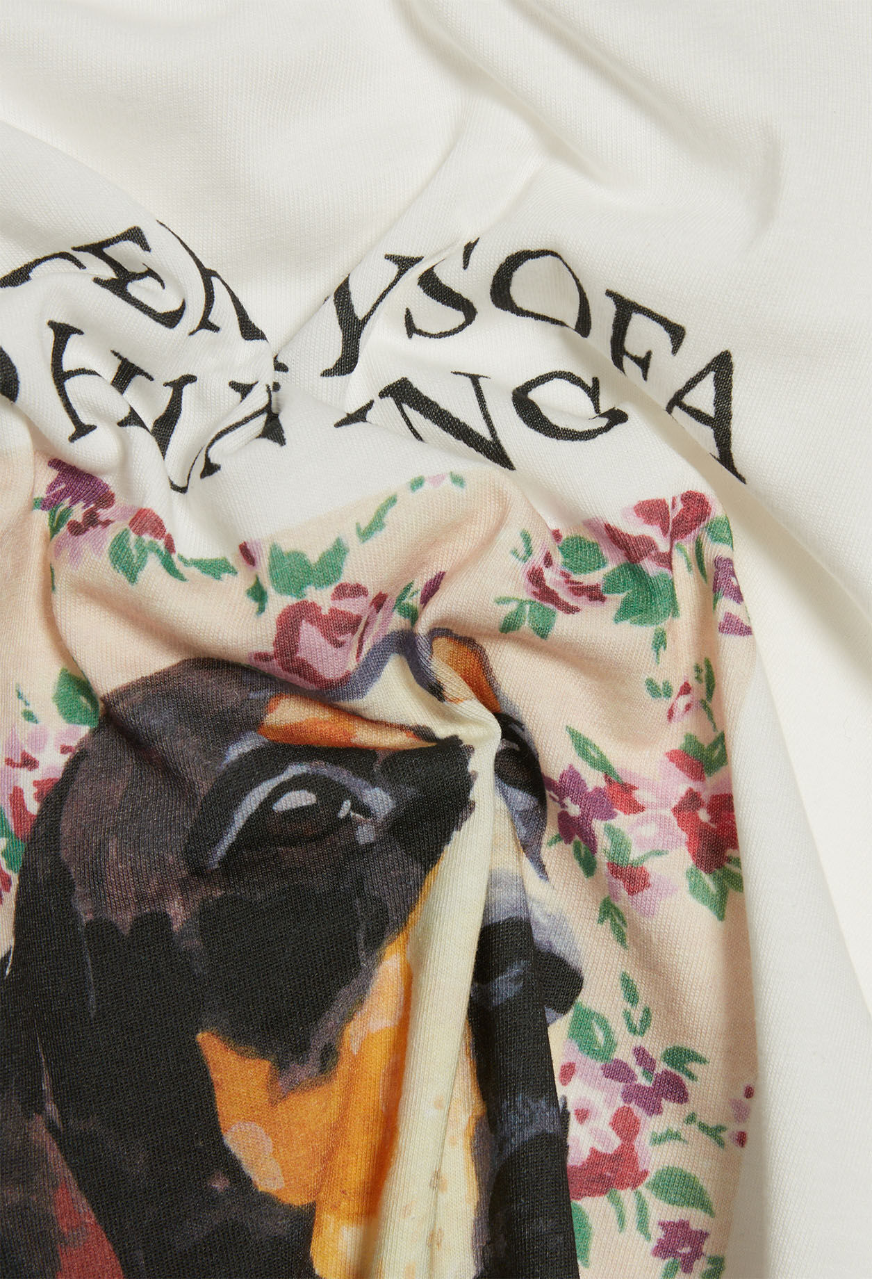 Camiseta blanca de corte recto