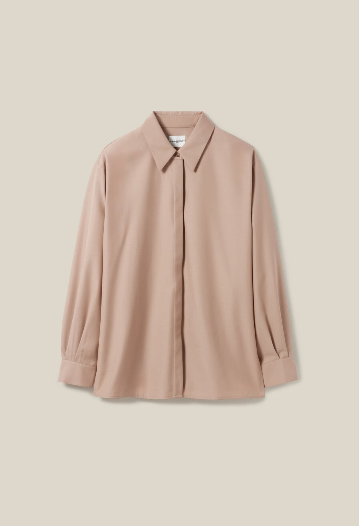 Camisa oversize plisada