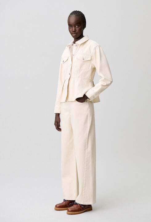 Cazadora vaquera cruda manga larga