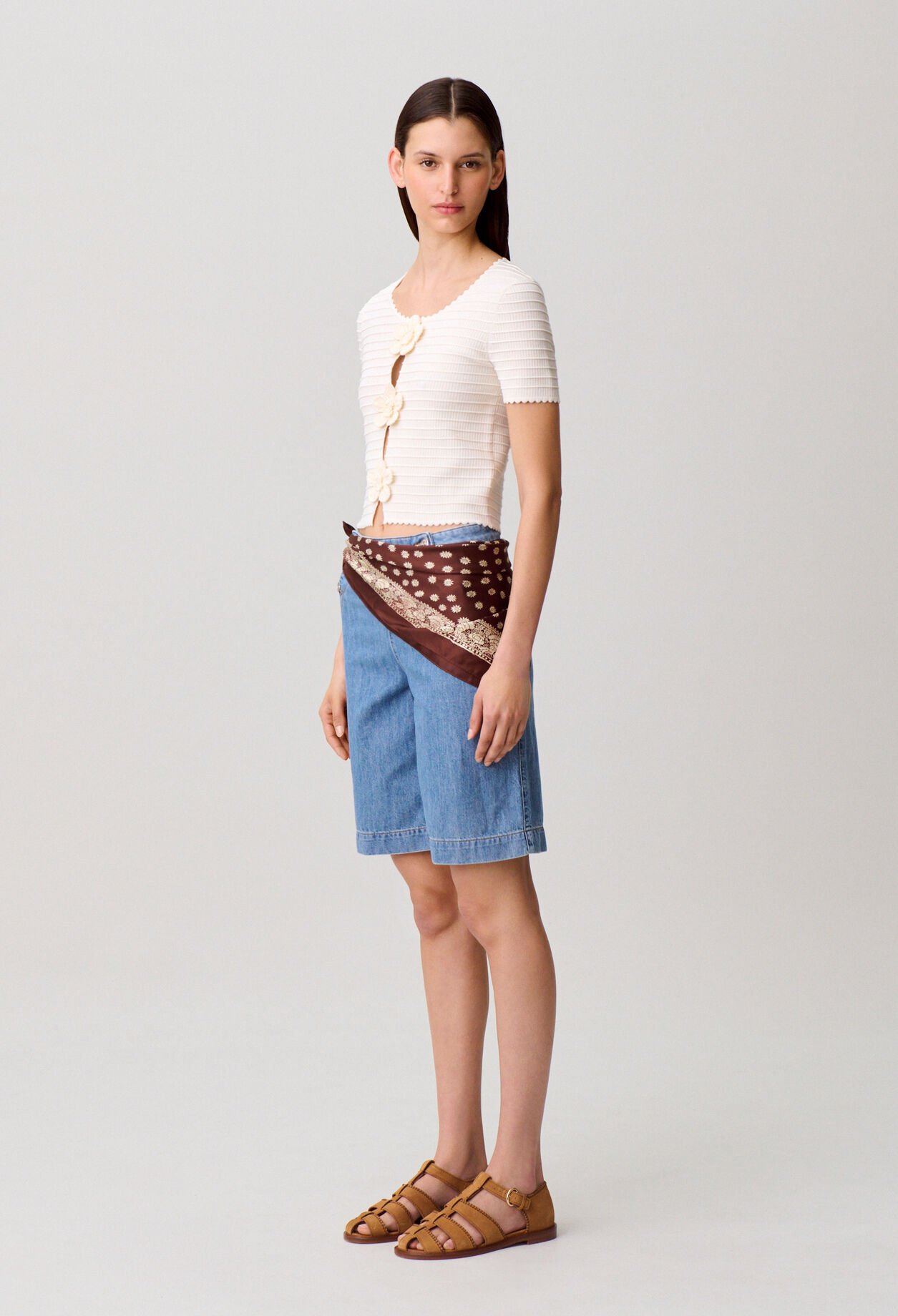 Jersey de manga corta a rayas