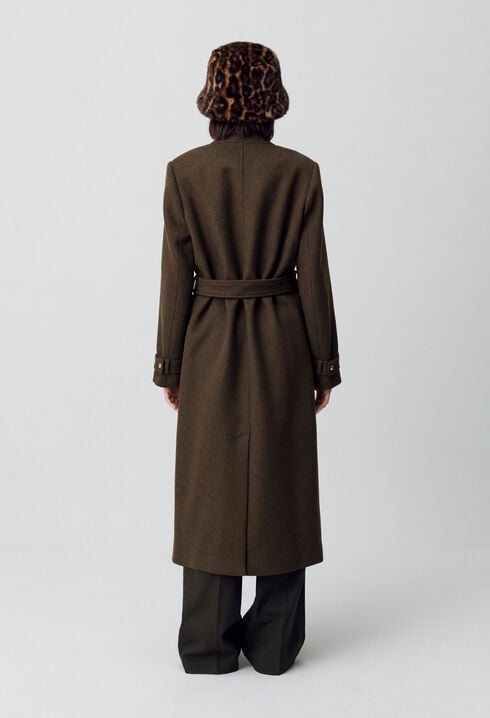 Abrigo largo estilo kimono