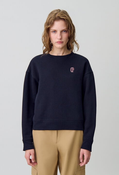 Sudadera con cuello pañuelo