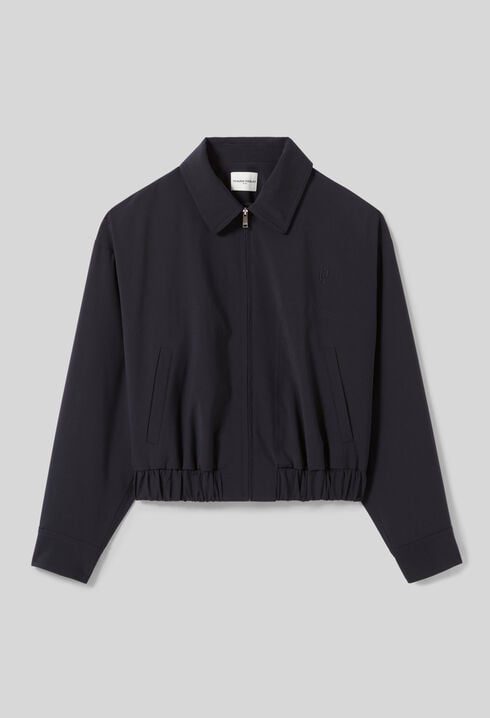 Chaqueta oversize con cremallera