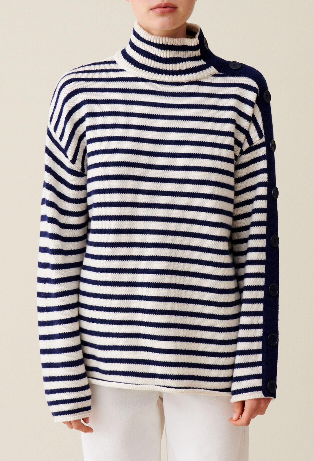 Jersey marinero cuello alto