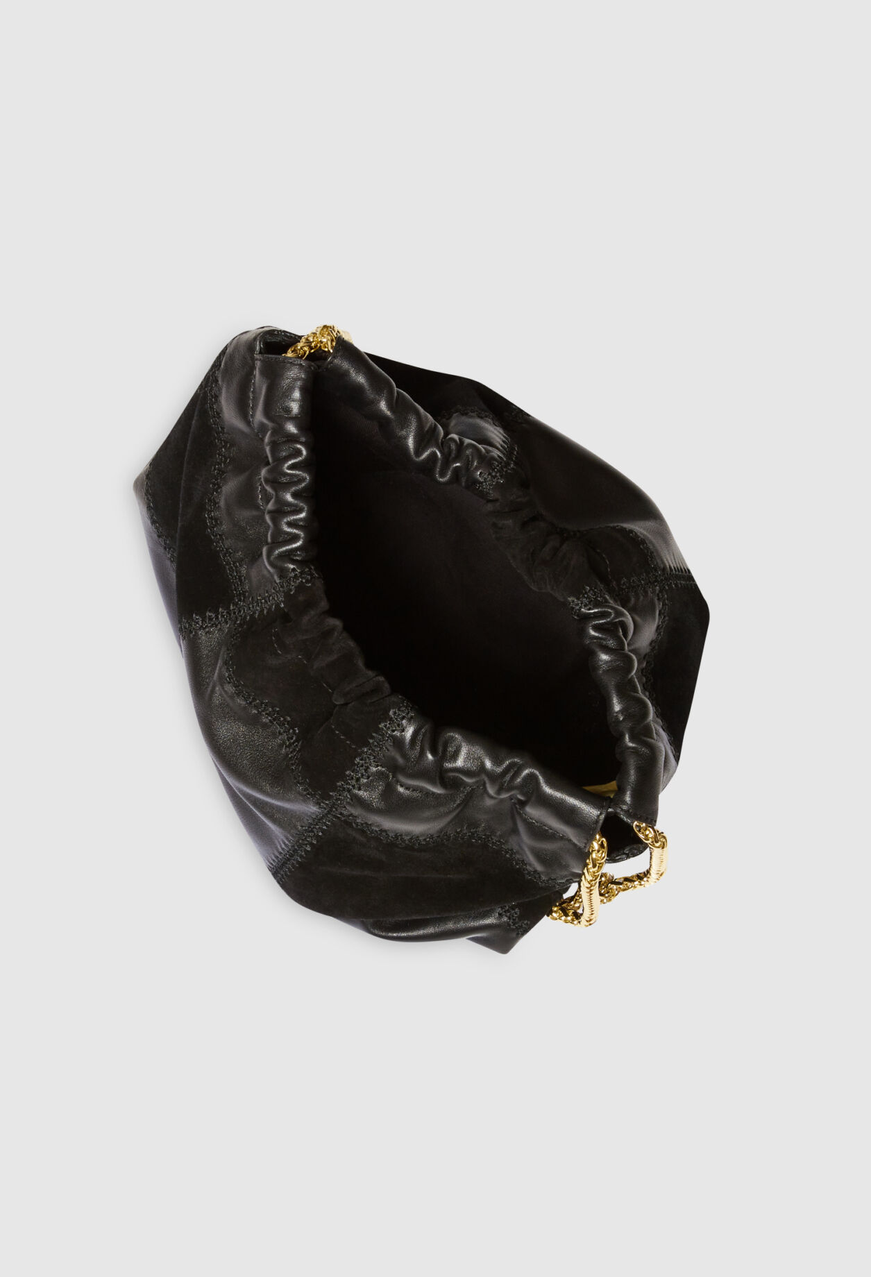 Bolsa negra cuero