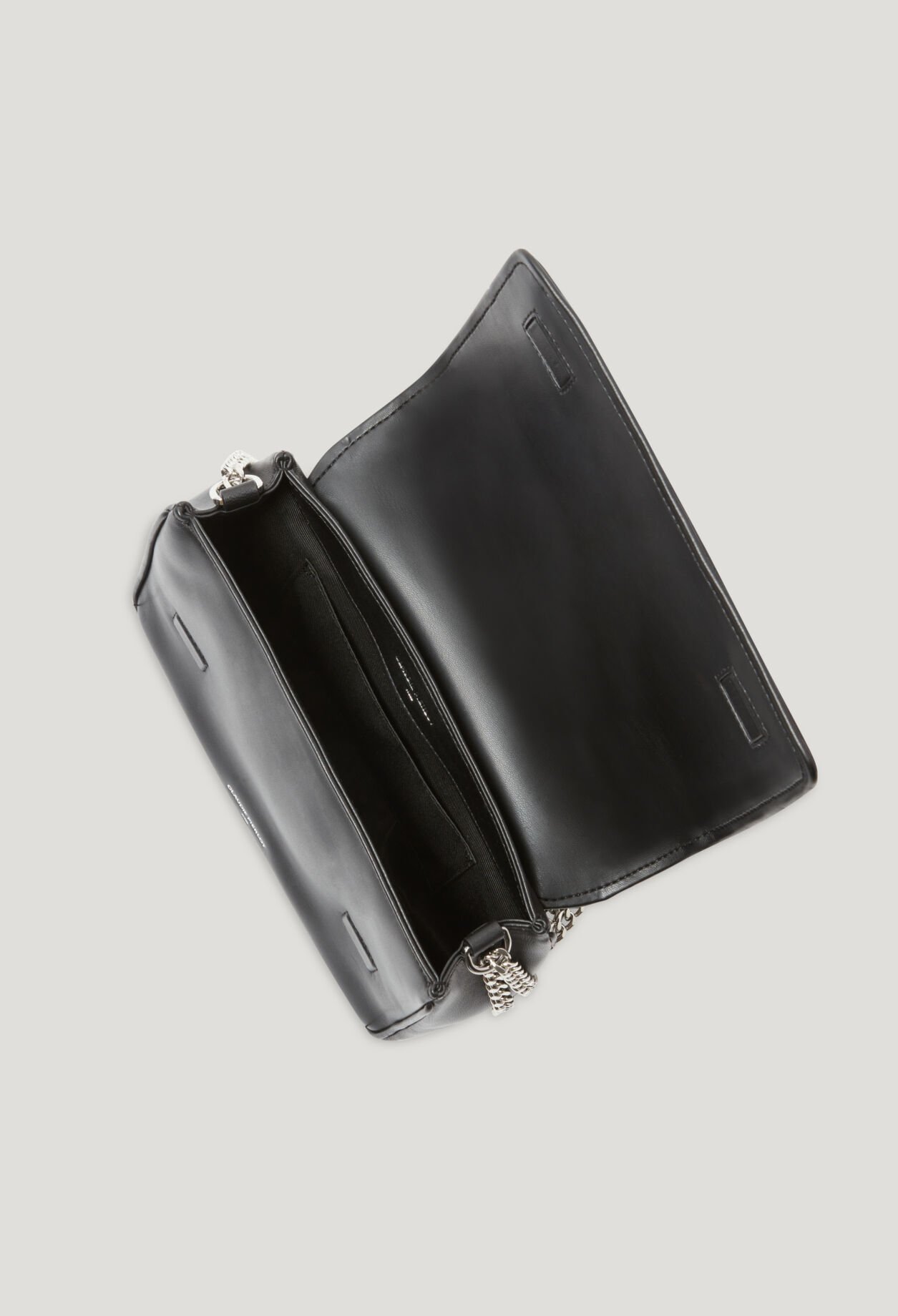 Bolso Angeli de cuero negro acolchado