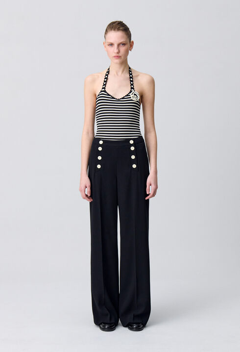 Pantalón con botones tipo pont